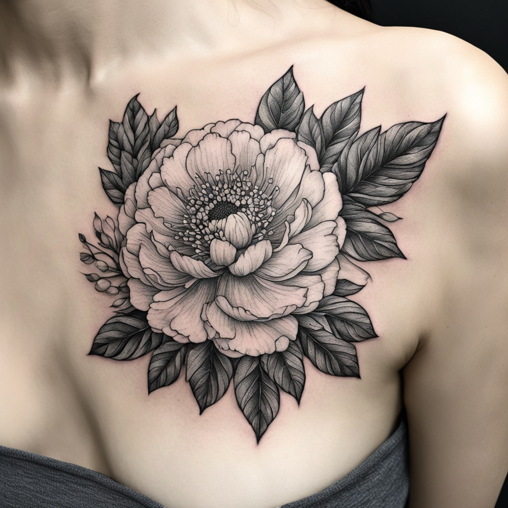 a flower tattoo design