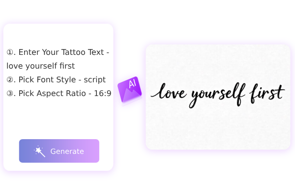 Tattoo Font Generator Free with AI