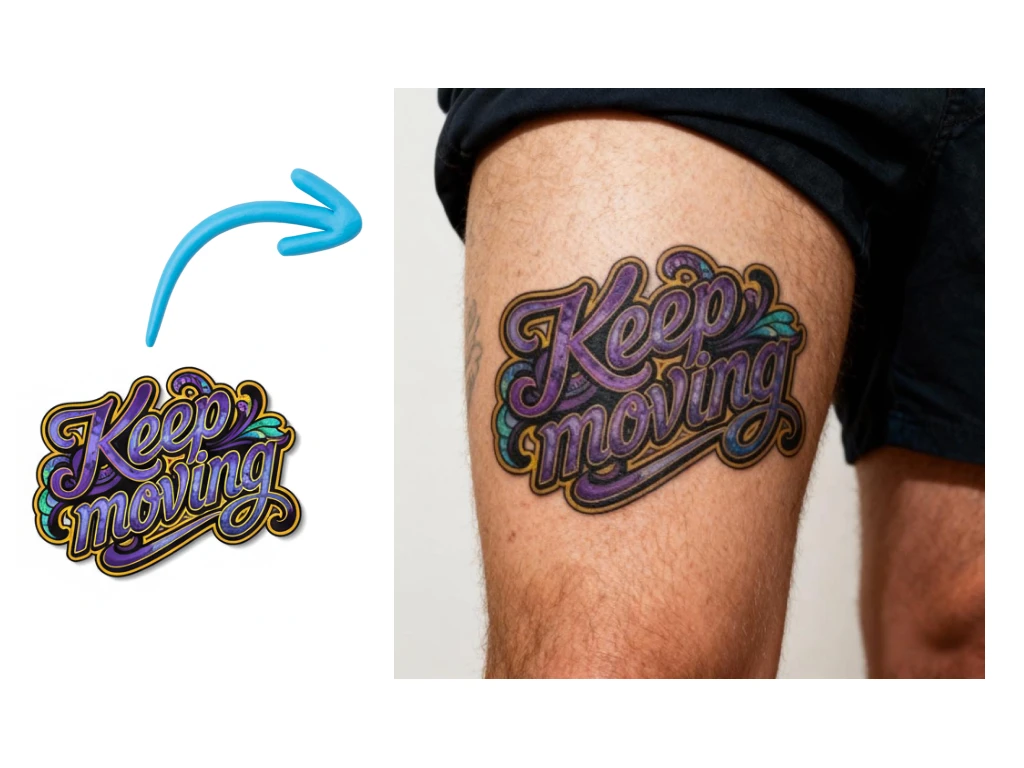 Generate unique font tattoos