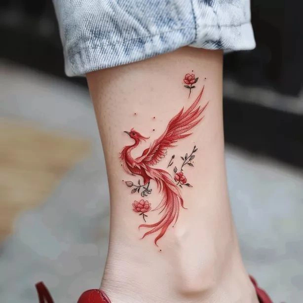 Red Phoenix Tattoo result